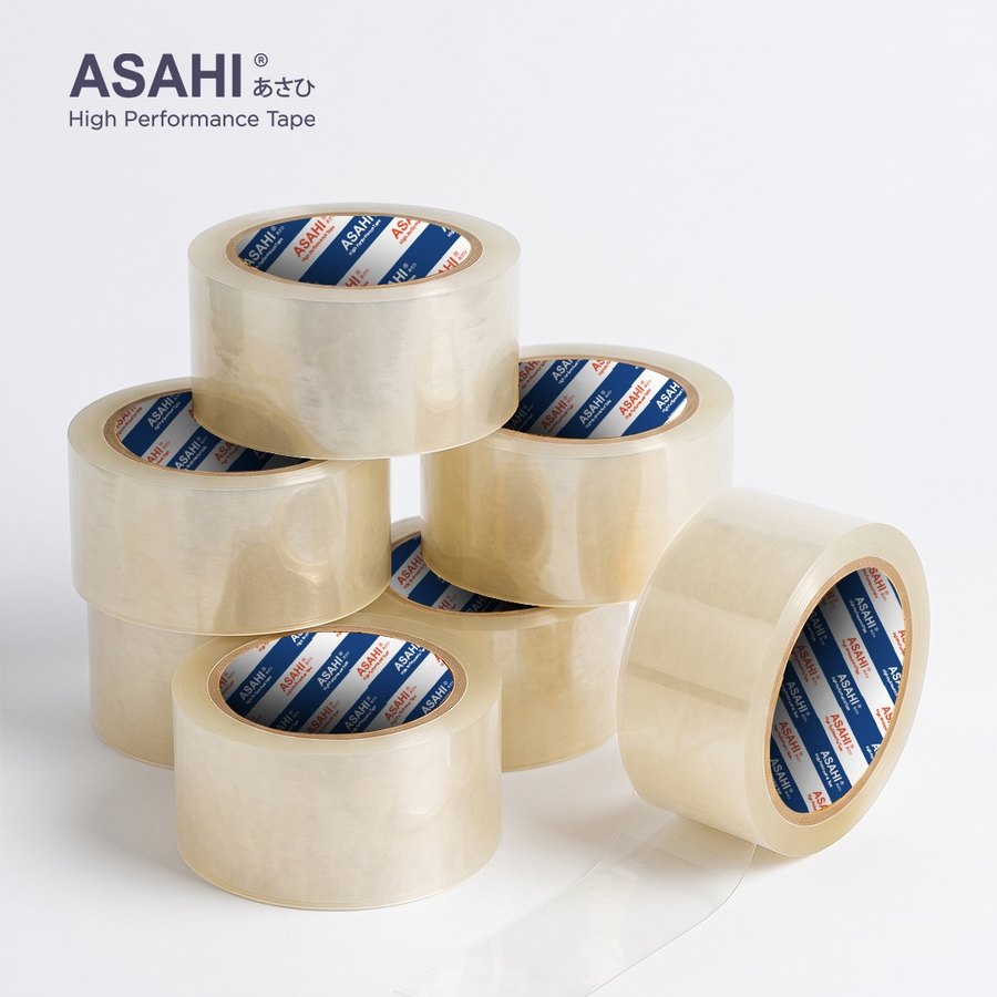 Lakban Bening BOPP Asahi — detail roll