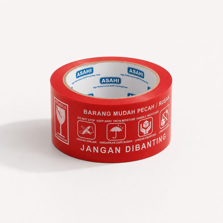 Lakban Fragile & Unboxing Asahi